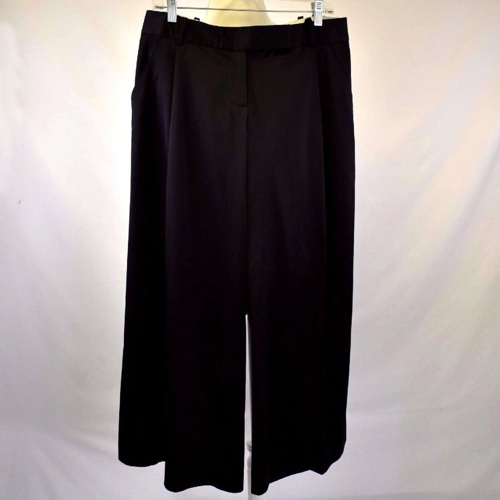 Max Studio 10 Dress Pants Wide Leg Black Leon
